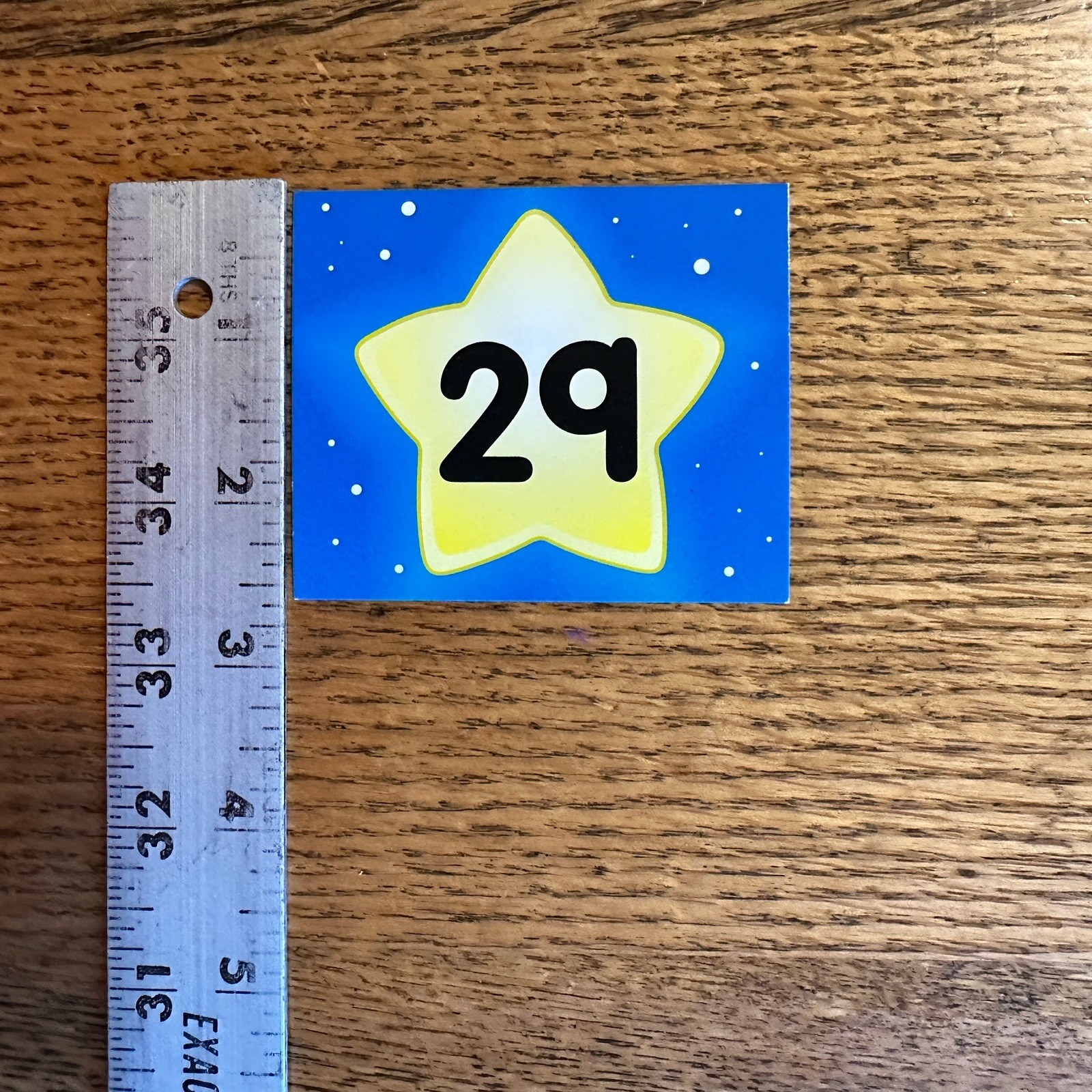 Vtg Carson Dellosa 90s Y2K Calendar Pieces Double Sided Star Rainbow Everyday