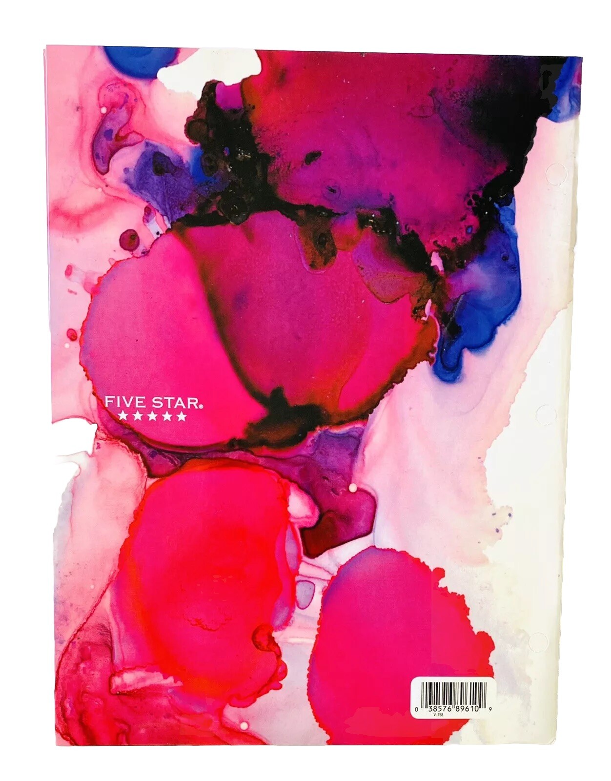 Five Star 2 Pocket Folders Pink and Purple Fluid Lava Design Portfolios – 2 pack