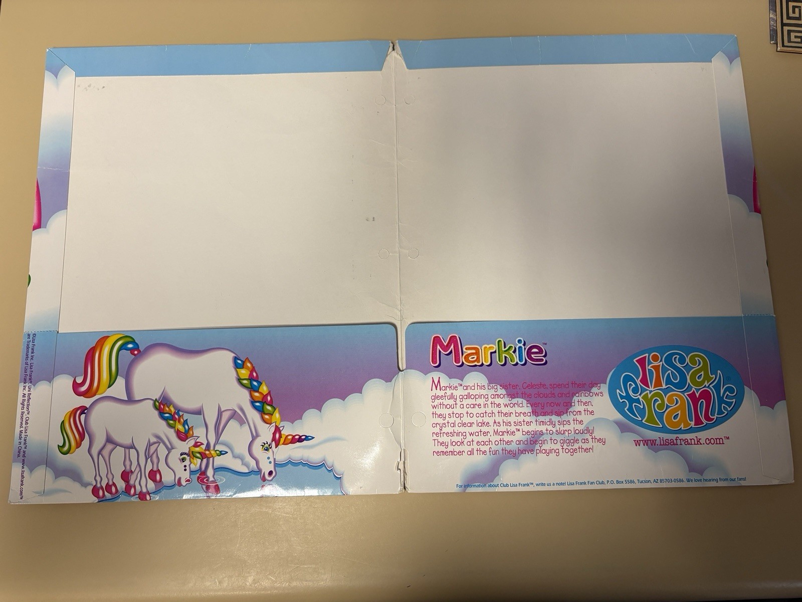 Lisa Frank Retro Folder 30th Happy Birthday Unicorn Markie Celeste 2021