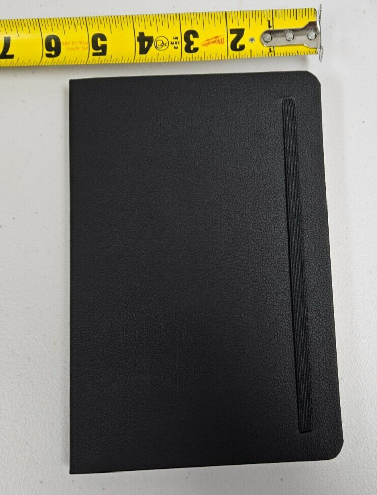 Hardcover Leatherette Notebook Journal 8 x 5.25″ 96 Ruled Sheets w/ Page Marker