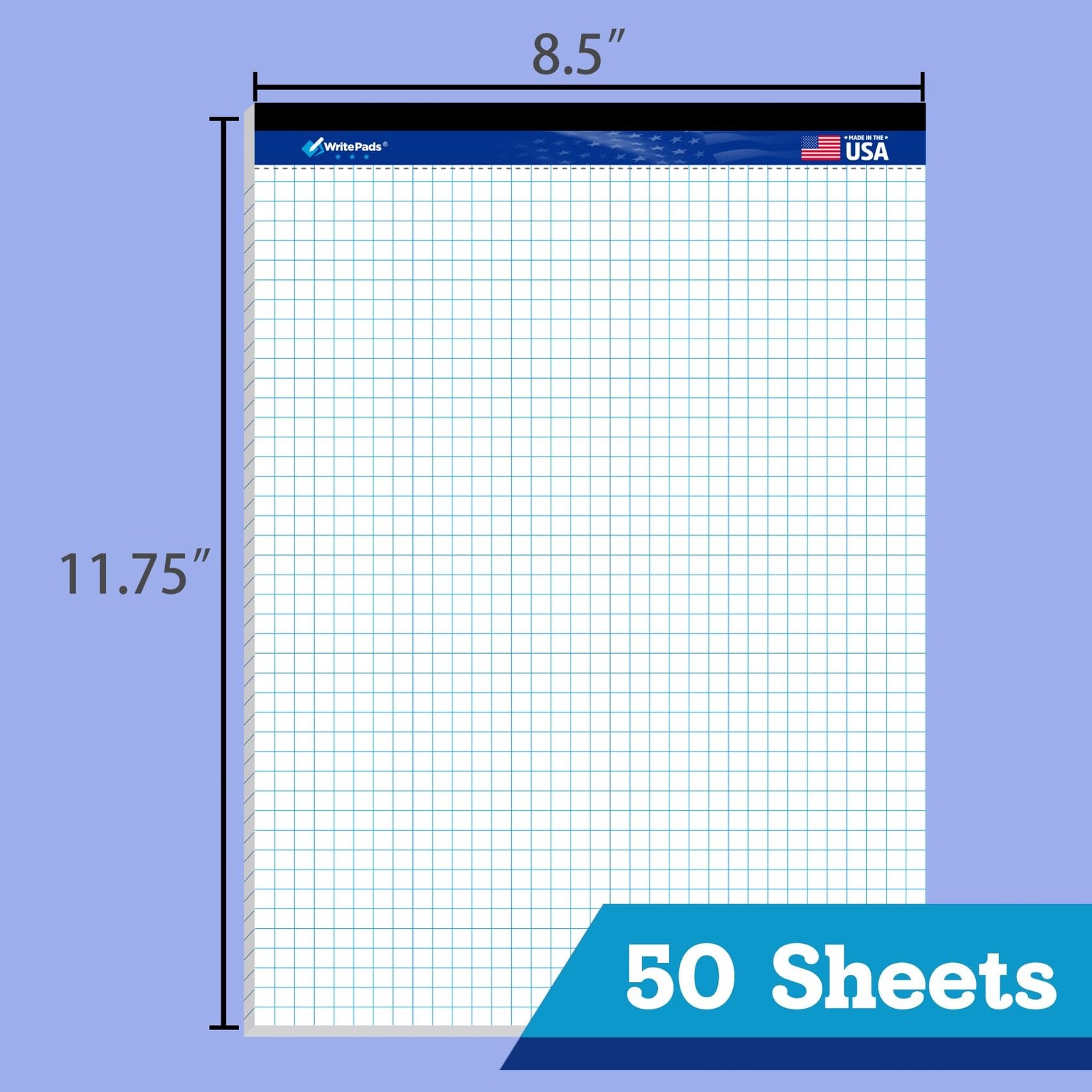 WritePads Legal note pads Legal Pad Quad Ruled Note Pads, Graph Ruled 8.5×11 …