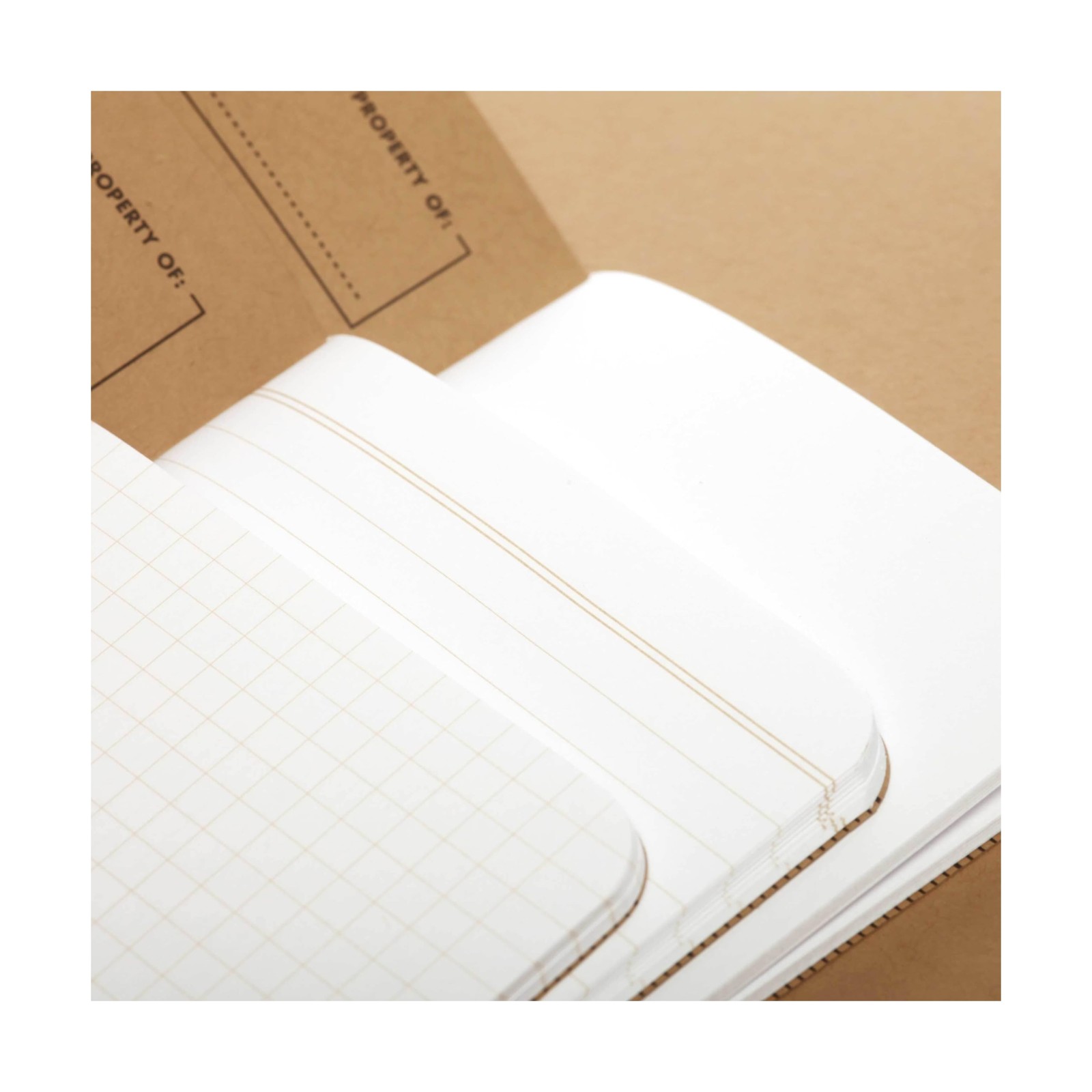 Field Notes: Original Kraft 3-Pack – Mixed Paper (1 Graph/Grid, 1 Ruled/Lined…