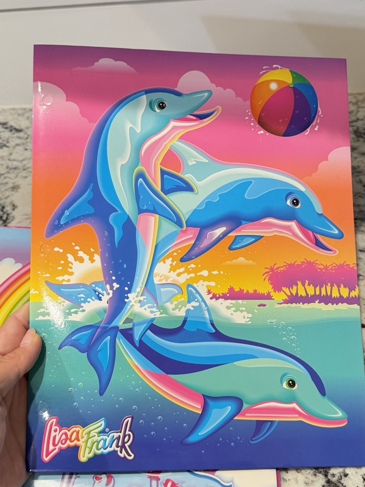 Lisa Frank 3 Ring Binder 30th Happy Birthday Markie Celeste Dolphins Folder 2021