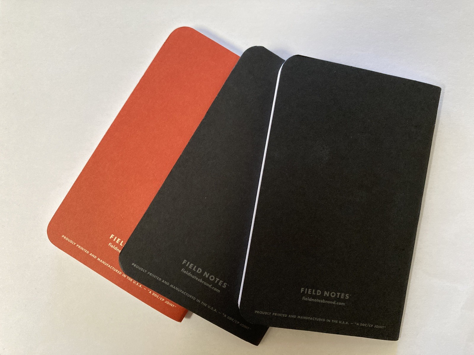 Field Notes Heartbeat Red Graph Paper Memo Books Single RARE, 2 Pitch Black