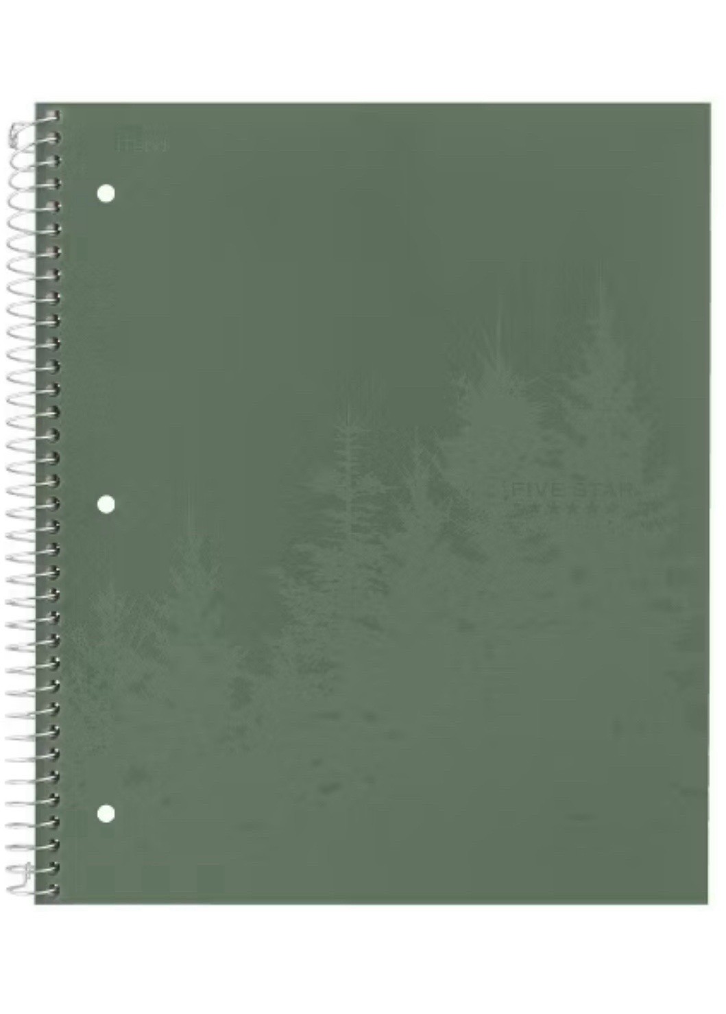 Five Star 100g College Ruled Notebook 11″x9.75″ Olympic Green: Spiral Notebook