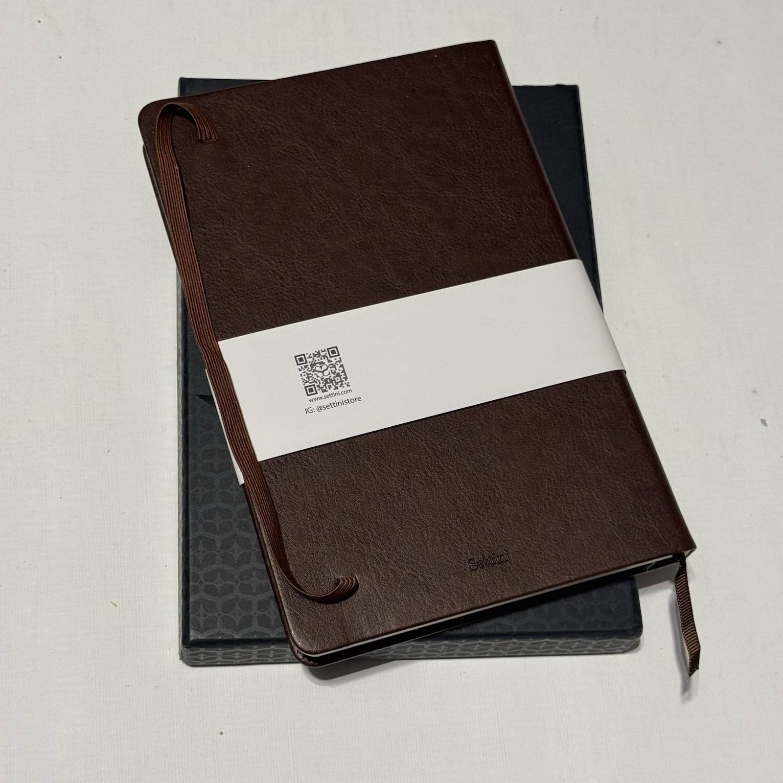 Settini Journal Notebook for Writing, Vegan Leather Hardcover Notebook Brown