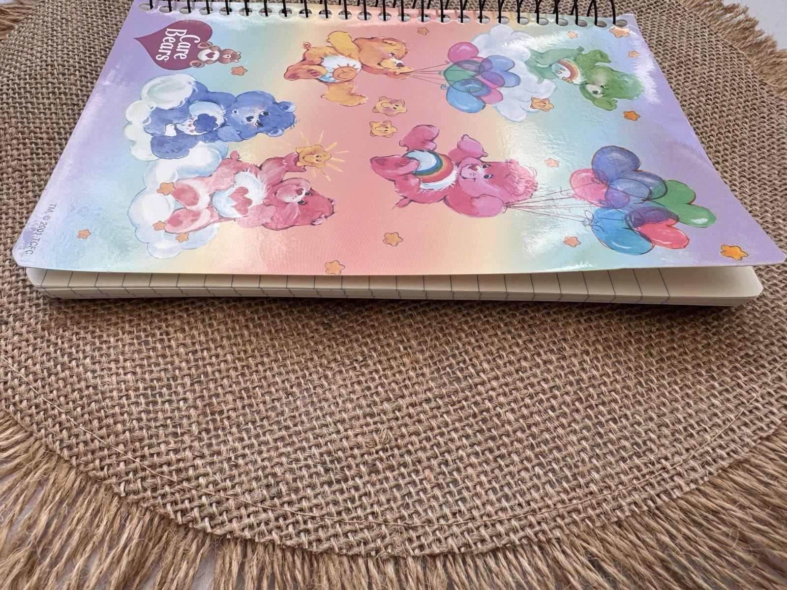 Vintage 2001 Care Bears Hardbound Journal Notebook Kalan 130 Sheet Made In USA