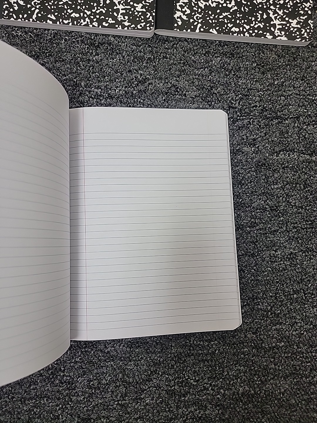 Black Composition Notebooks 6 Pack Wide Ruled Paper 7-1/2″ x 9-3/4″ 100 Sheets