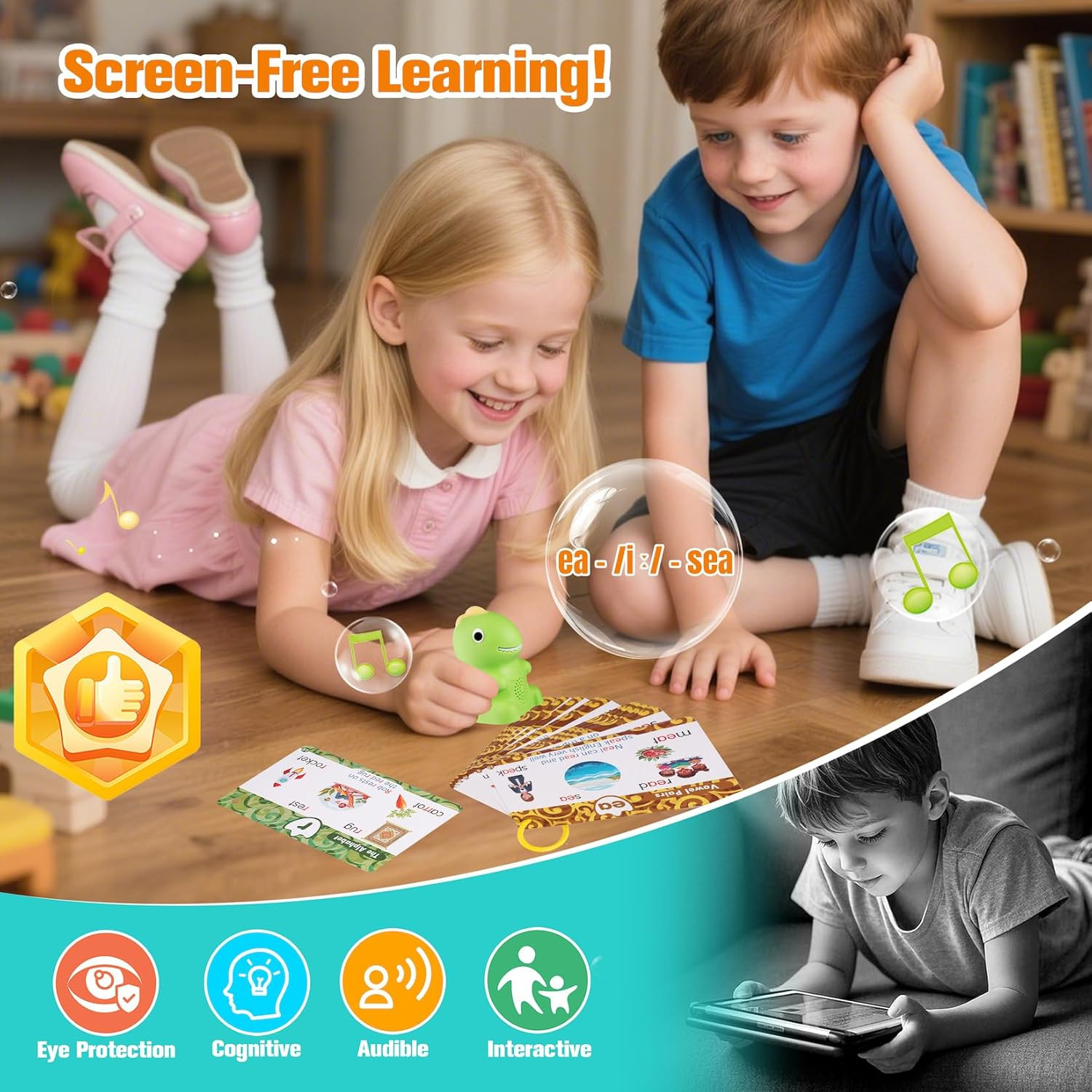 Phonics Flash Cards with Talking Pen for Homeschool Essentials -Hooked on Phonic