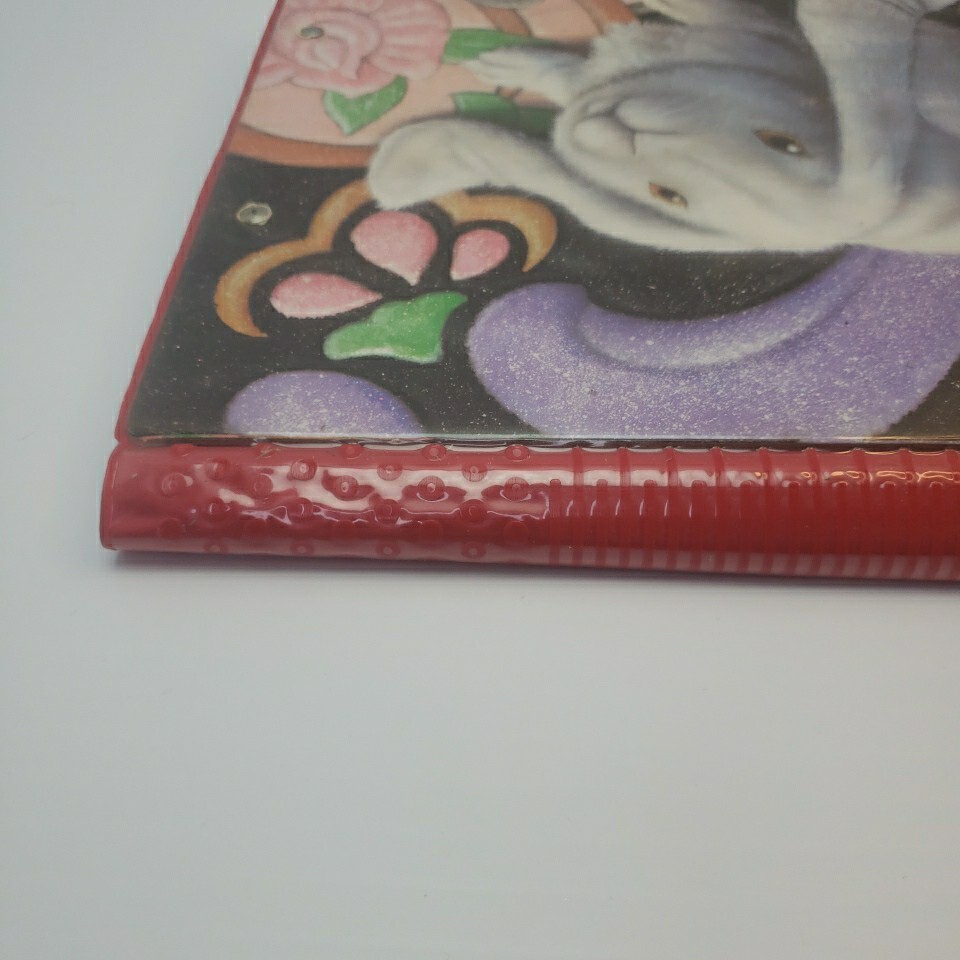 1992 Mead Trapper Keeper Notebook White Lop Bunny Rabbit Vintage 1990s #29096