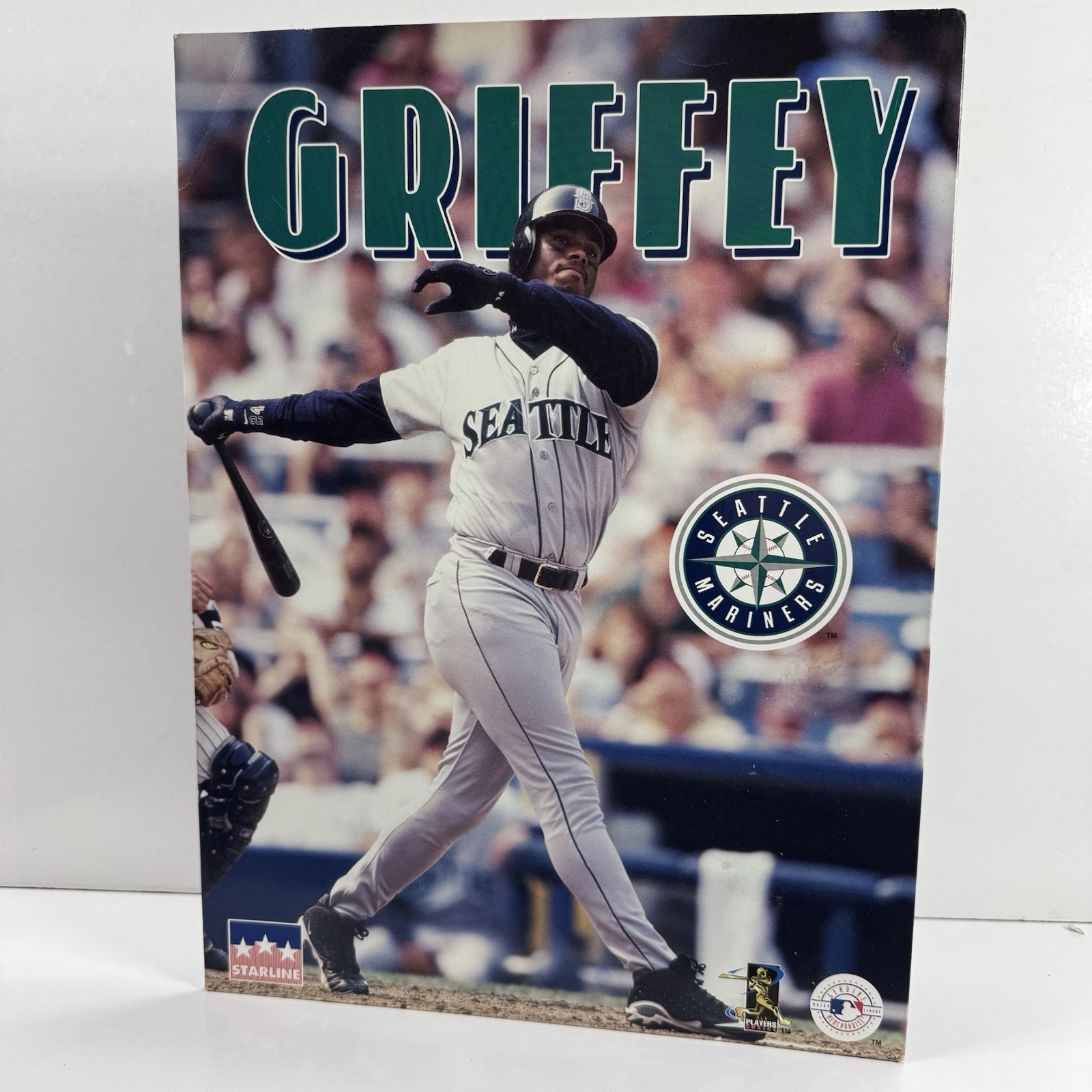 VTG Lot Of 3 Starline Baseball Pocket Folders Ken Griffey Jr Derek Jeter 9×12″