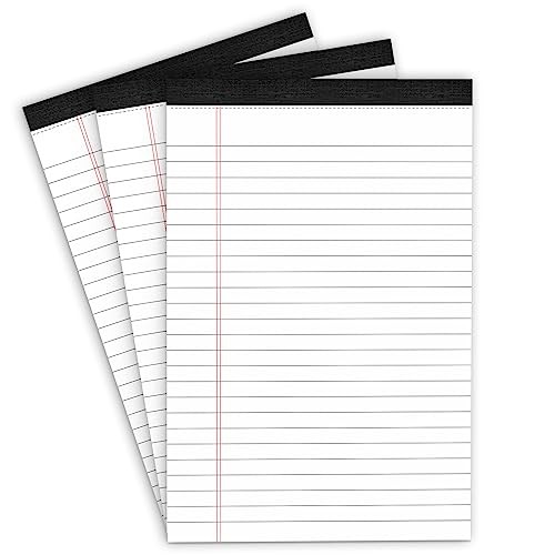 Note Pads 5 x 8 Inch, Small Notepad, College Ruled Legal 5 X 8 Inch 3 Pack