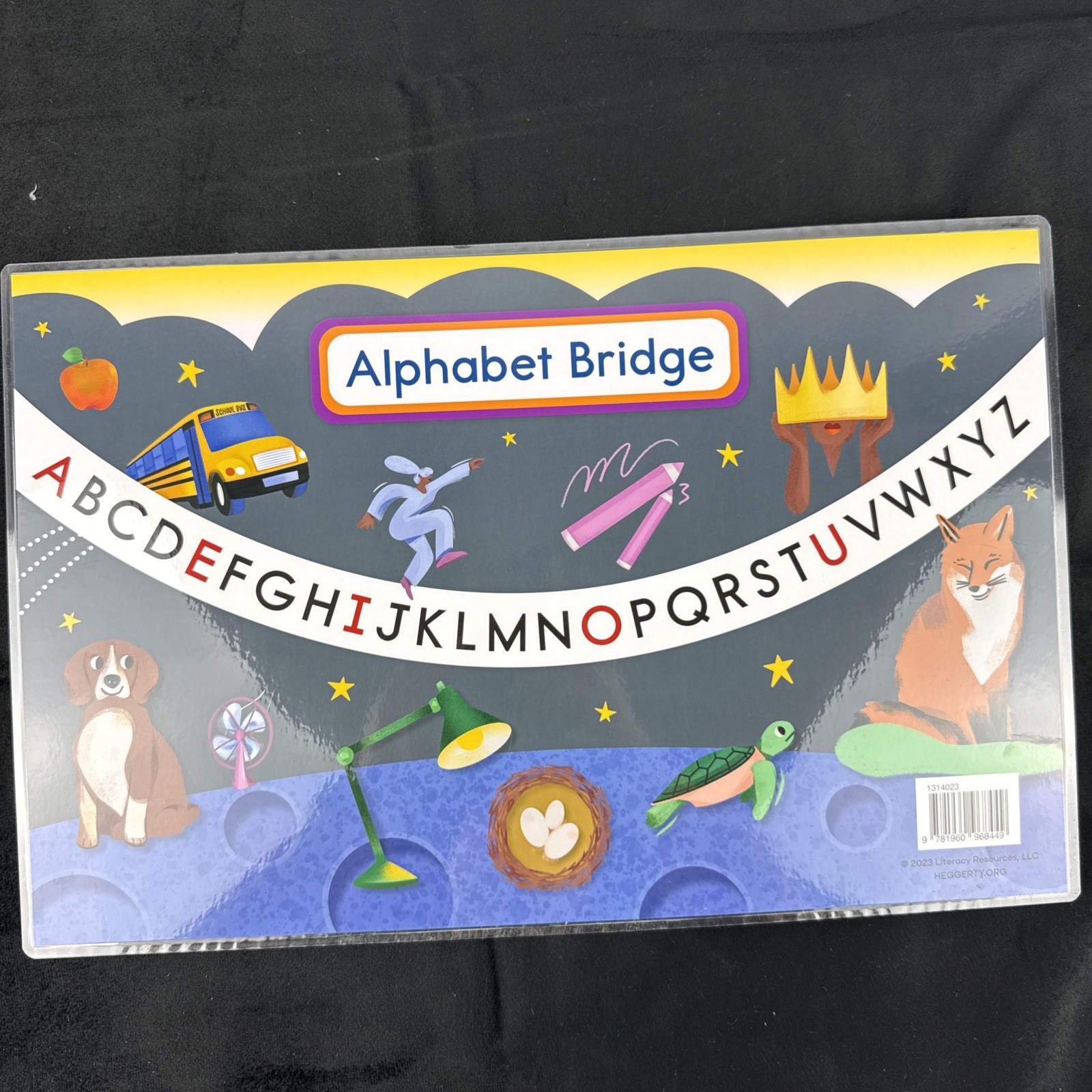 Heggerty Bridge to Reading Vowel Valley & Alphabet Chart Poster Set Kindergarten