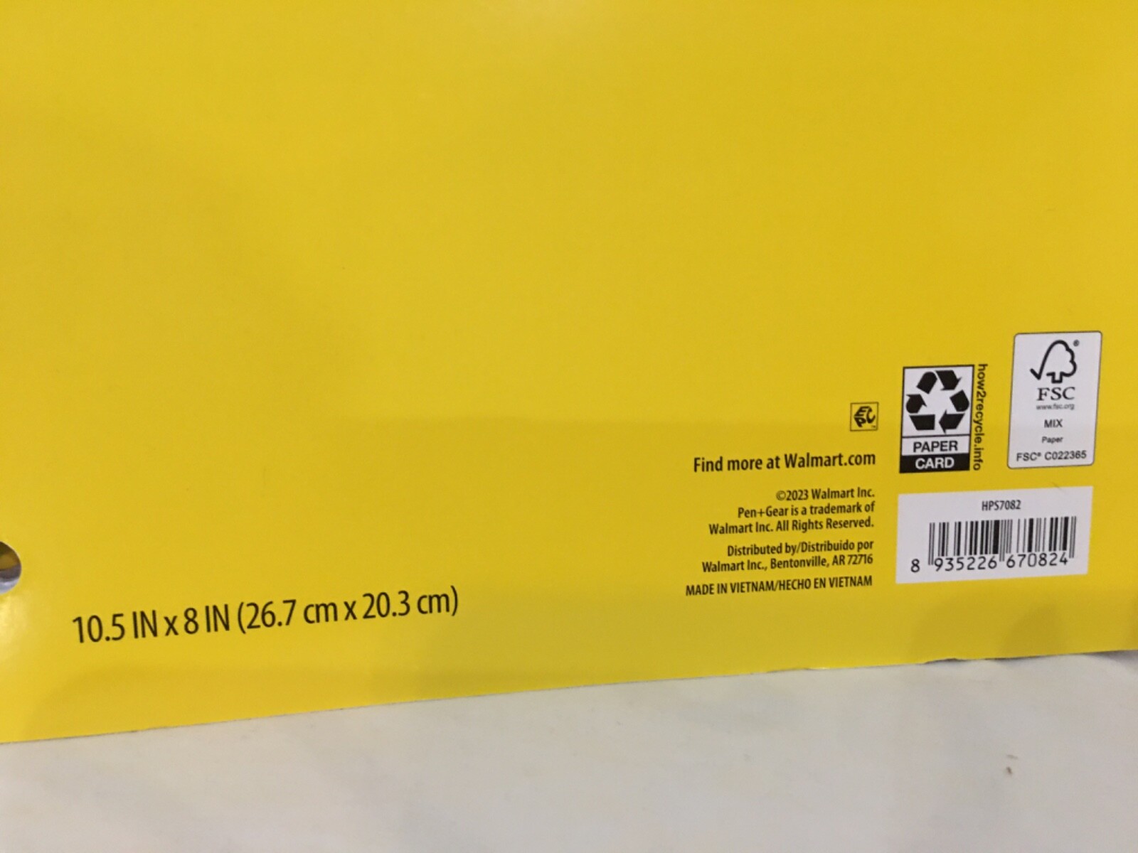 5 PACK Pen + Gear 1-subject Spiral Notebook, Wide Ruled 70 Sheets Yellow New