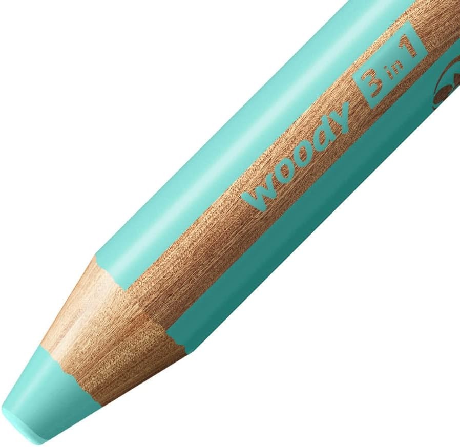 Multi-Talented Pencil – STABILO woody 3 in 1 – Pack of 1 – Pastel Blue