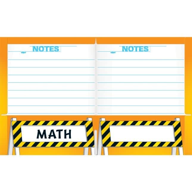 Really Good Stuff Work-In-Progress 4-Pocket Folders – 12 Folders – Bulk School