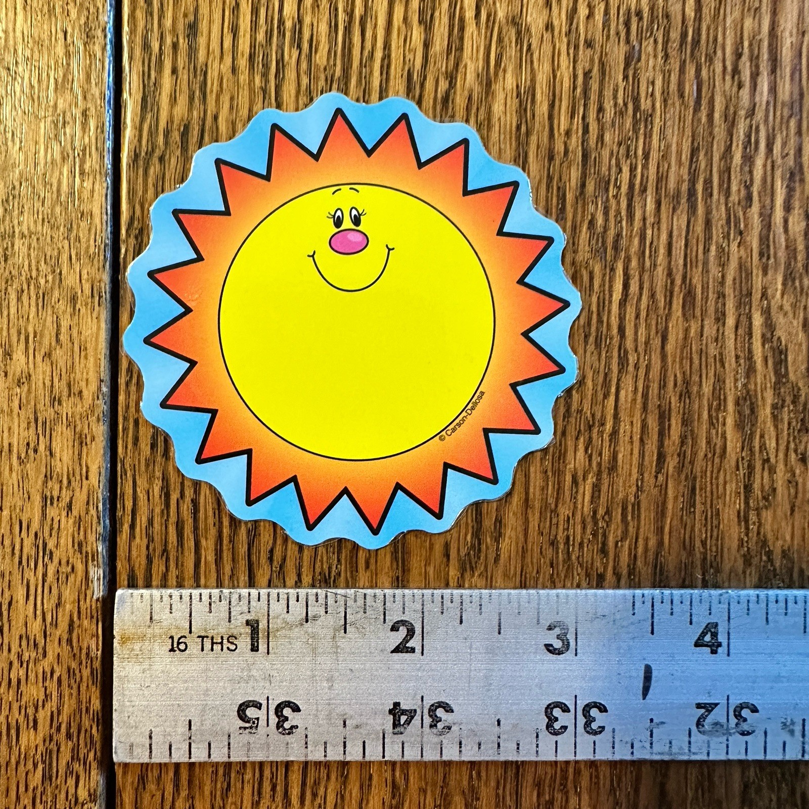 Vtg Carson Dellosa 90s Y2K Smiling Suns MINI Die Cut Cutout Set 17 Dopamine