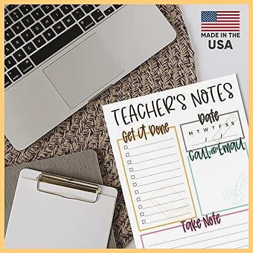 Teacher Notepad | Teacher Appreciation Gifts | Made in the USA Multicolor