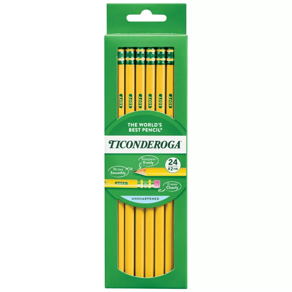 Ticonderoga #2 Wood Pencils – 24 count