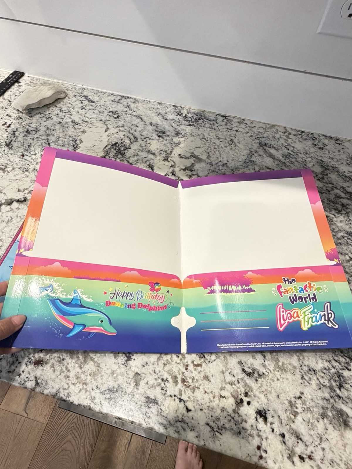 Lisa Frank 3 Ring Binder 30th Happy Birthday Markie Celeste Dolphins Folder 2021