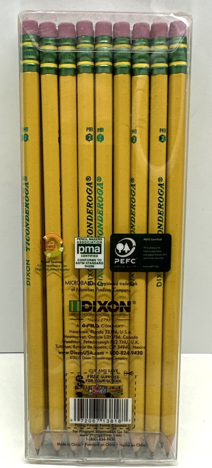Mixed Bulk Lot of 130 Dixon Ticonderoga Pencils #2 HB Yellow Colored Microban