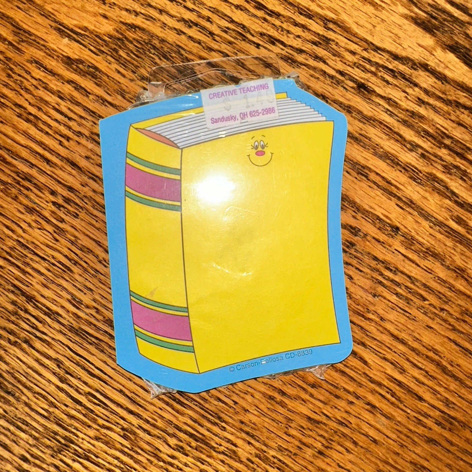 Vtg Carson Dellosa Smiling Book Mini Note Pad Y2K 36 Sheets New Classroom