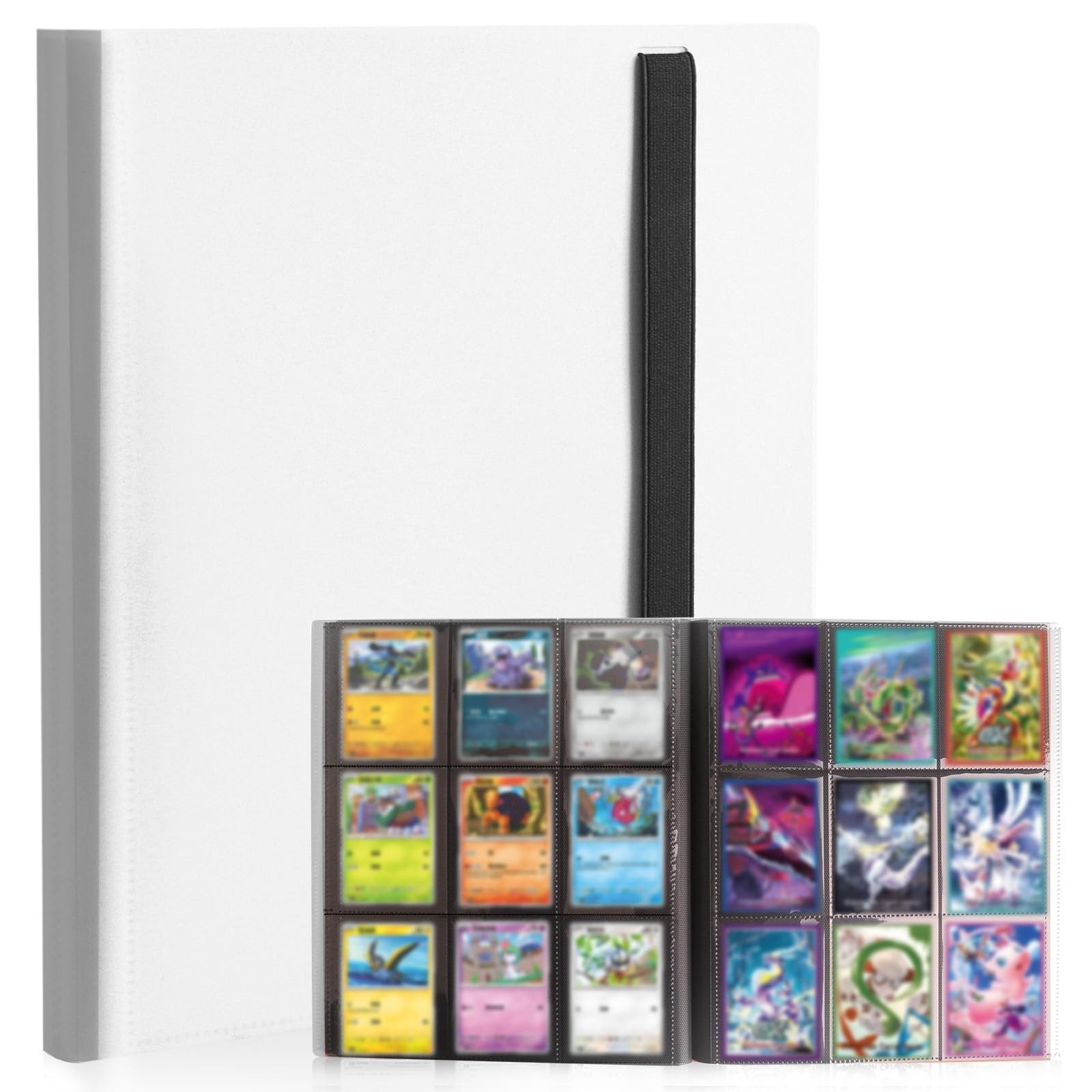 Card Binder 9-Pockets, Trading Card Binder, 20 Pages, 360 Card Capacity PU Co…
