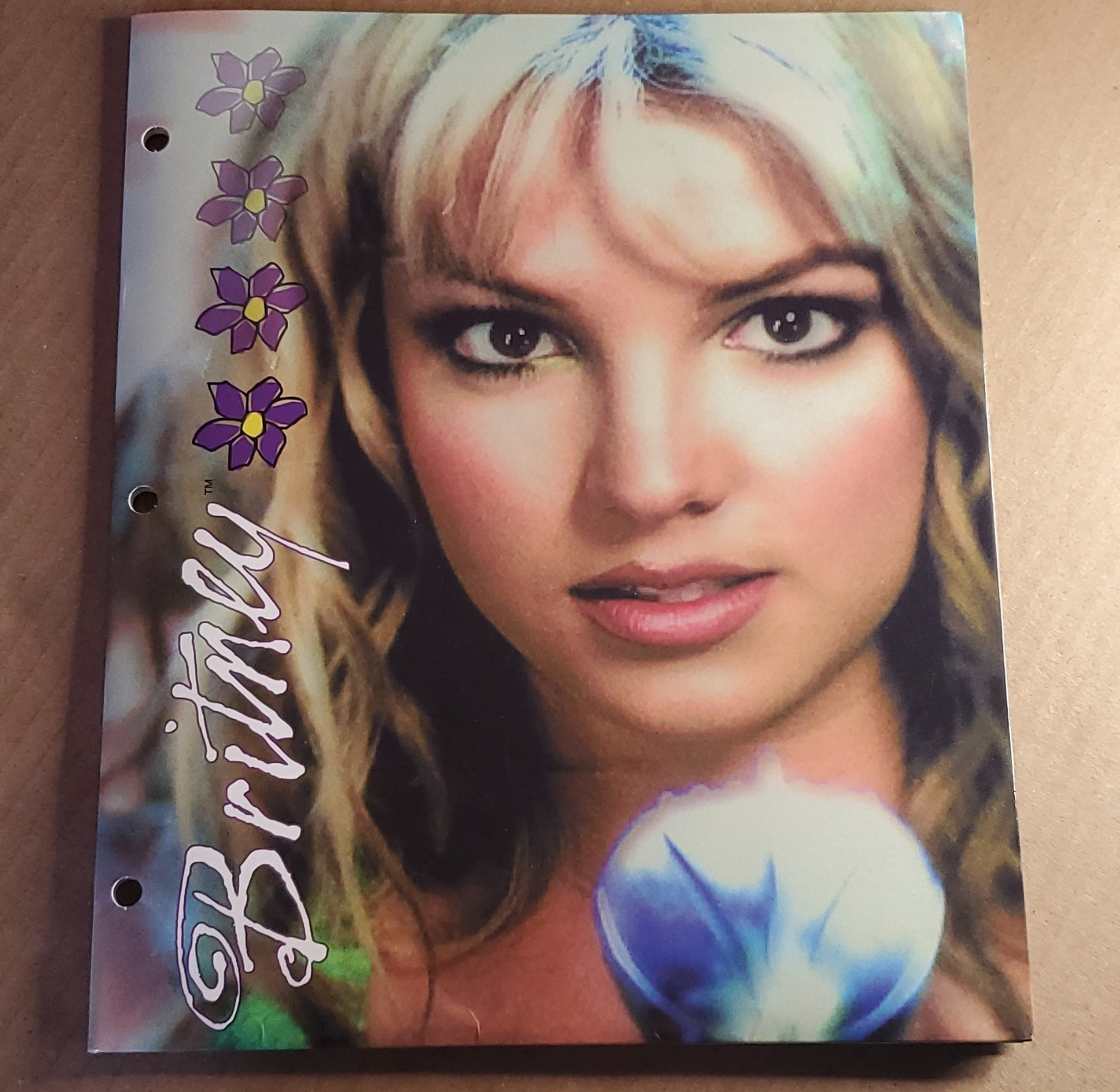 Britney Spears Floral 3-Ring Binder Folder, Letter Size, Multicolor Girls