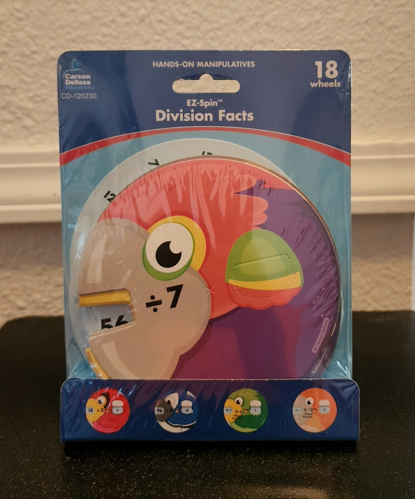 EZ-Spin DIVISION FACTS HANDS ON MANIPULATIVES New Math Wheels
