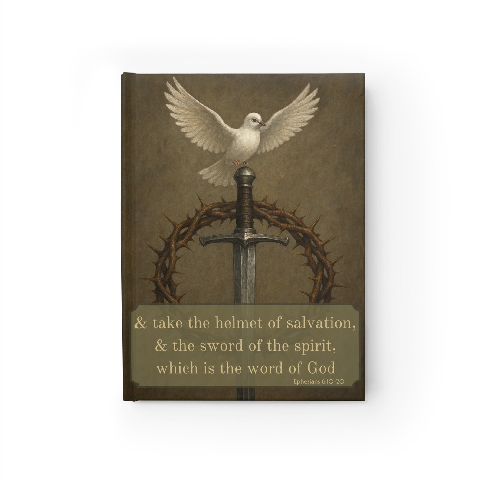 Hardcover Christian Notebook, Ephesians 6:10-20 Prayer Notebook