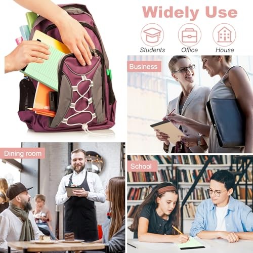 Legal Pads 5″ X 8″, 6 Pack Colored Note Pads, College Ruled Yellow Lined Paper