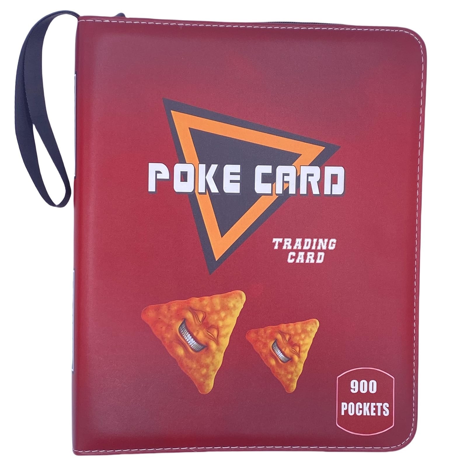 Trading Card Binder Album, 900 Pockets, 50 Removable Sleeves, 3-Ring Zipper, …