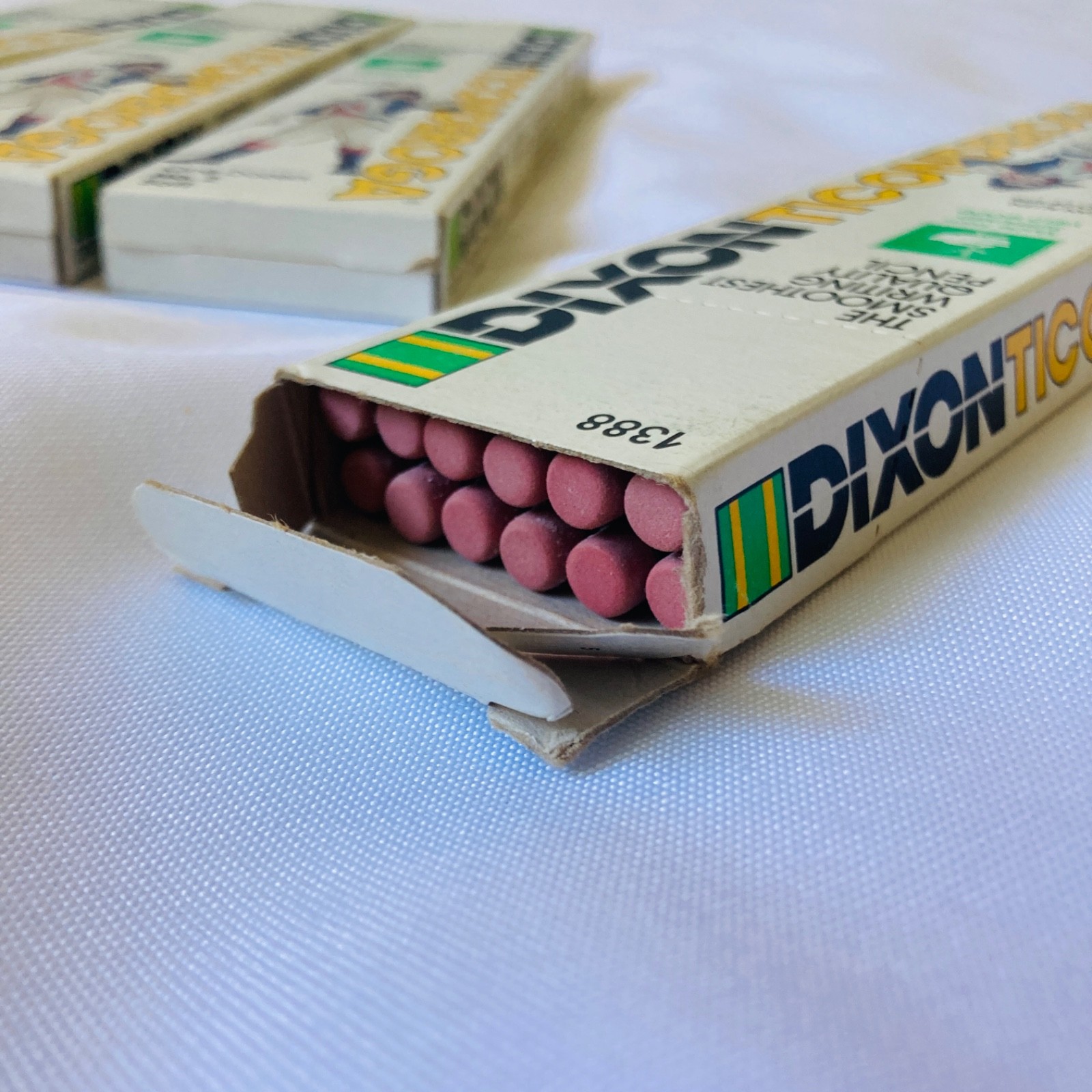 Vintage Dixon Ticonderoga 1388 No. 2 Soft Pencils Lot of 5 Pack 60 Total Pencil