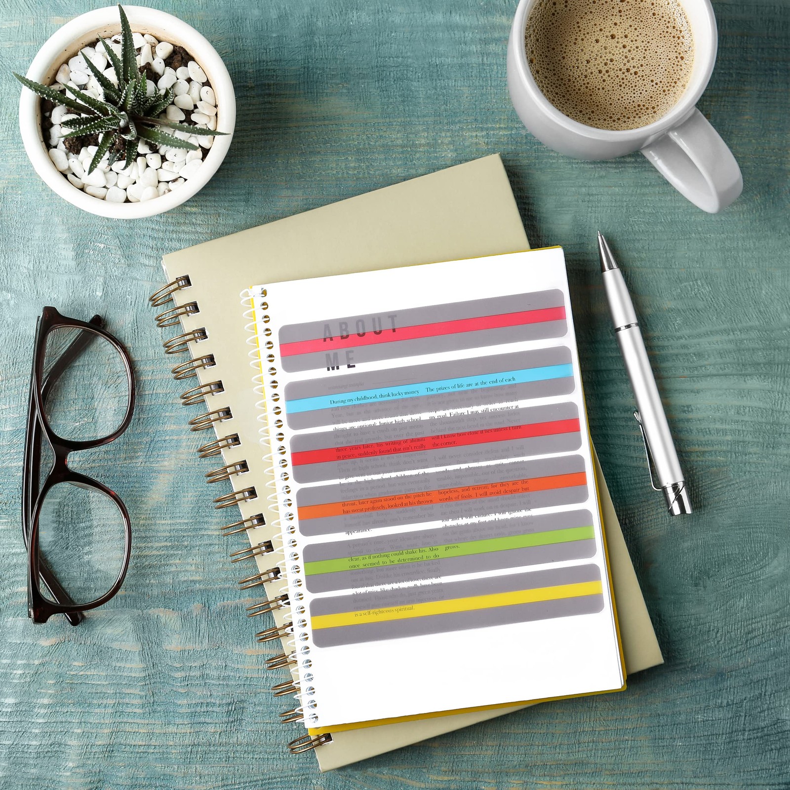 Mr. Pen- Guided Reading Strips, 18 Pack, Colorful, 18 1.25″, Vibrant