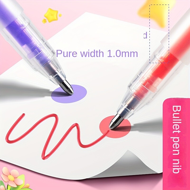 24pcs 3D Jelly Pens – Colorful Fluorescent Ink, 12 Colors, Art Supplies Markers