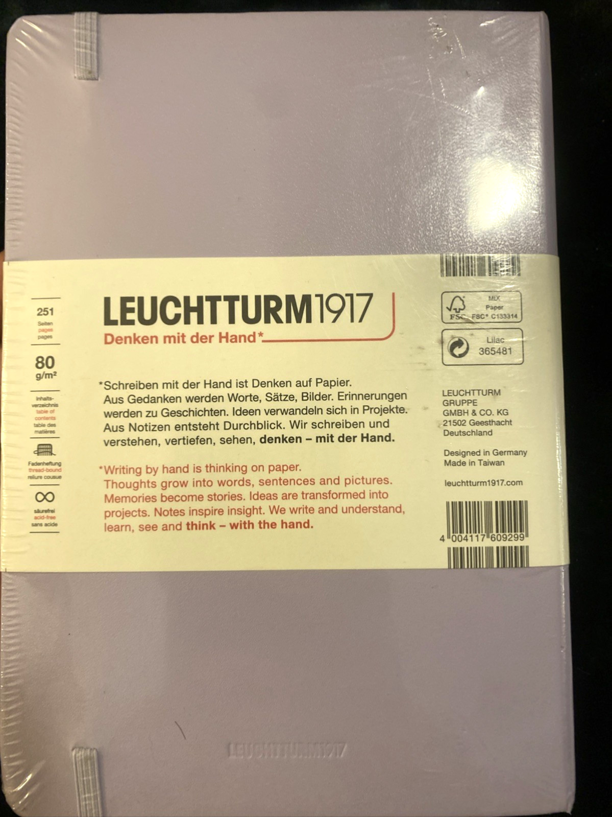Notebook Hardcover Medium A5-251 Numbered Pages for Writing and Journaling …