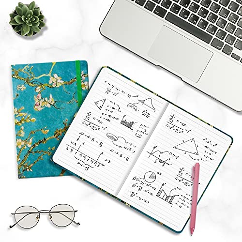 Lined Journal Notebook, Hardcover, Medium 5.7 x 8.4 inch, 160 Pages Thick