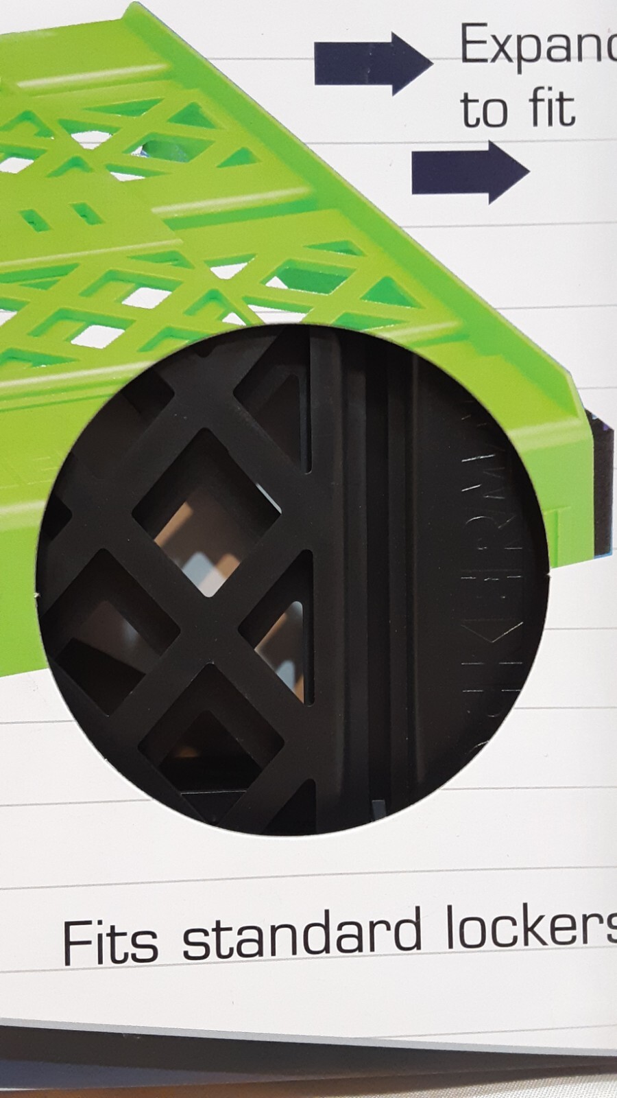 LockerMate Black Adjust-A-Shelf Locker Shelf Easy Use Extends to Fit Your Locker