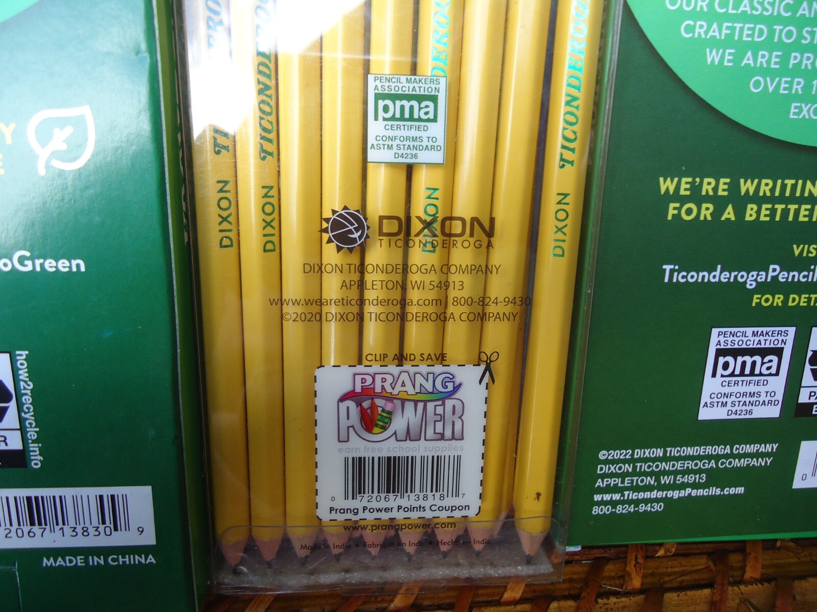 3 Ticonderoga Assorted Packs #2 HB Sharpened Pencils The Worlds Best Pencil 60ct