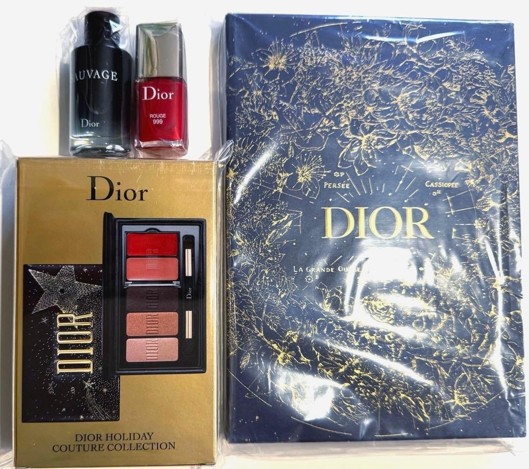 Christian Dior Makeup Palette Nail Polish Sauvage EDT Notebook Set 4pcs JAPAN