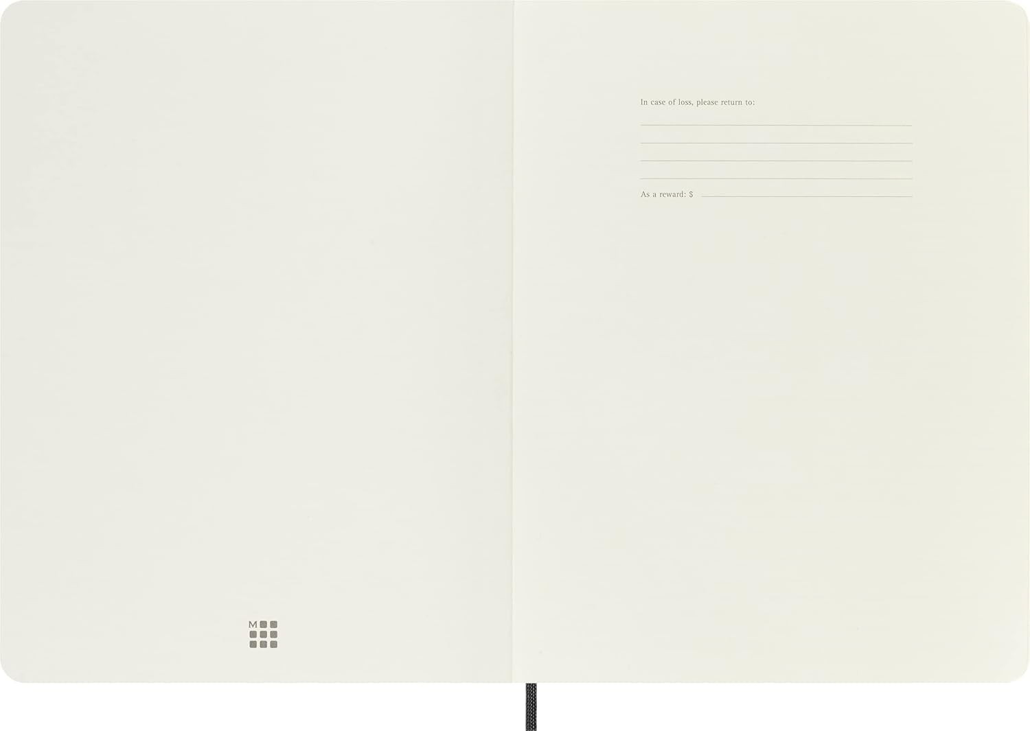 Moleskine Classic Notebook Soft Cover Xl 7.5 X 9.5 Dotted Black 192 Pages