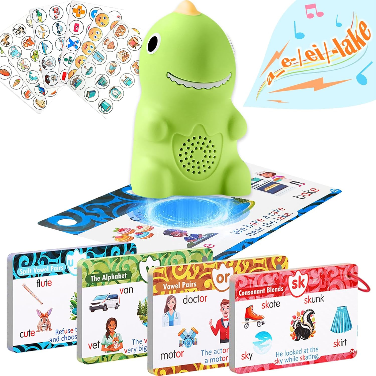 Phonics Flash Cards with Talking Pen for Homeschool Essentials -Hooked on Phonic