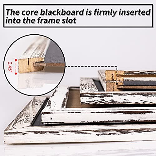 3 Pack 12×16 Chalkboard Set Rustic White Wood Frame Wall Menu Wedding Sign Decor