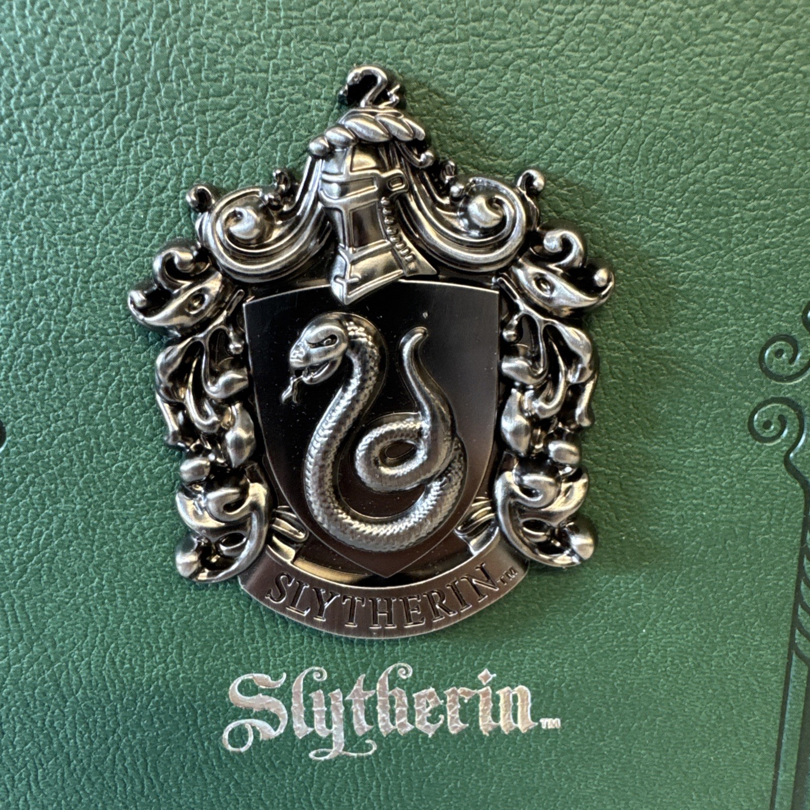 Harry Potter Slytherin Journal Notebook – Hardcover with 3D Crest