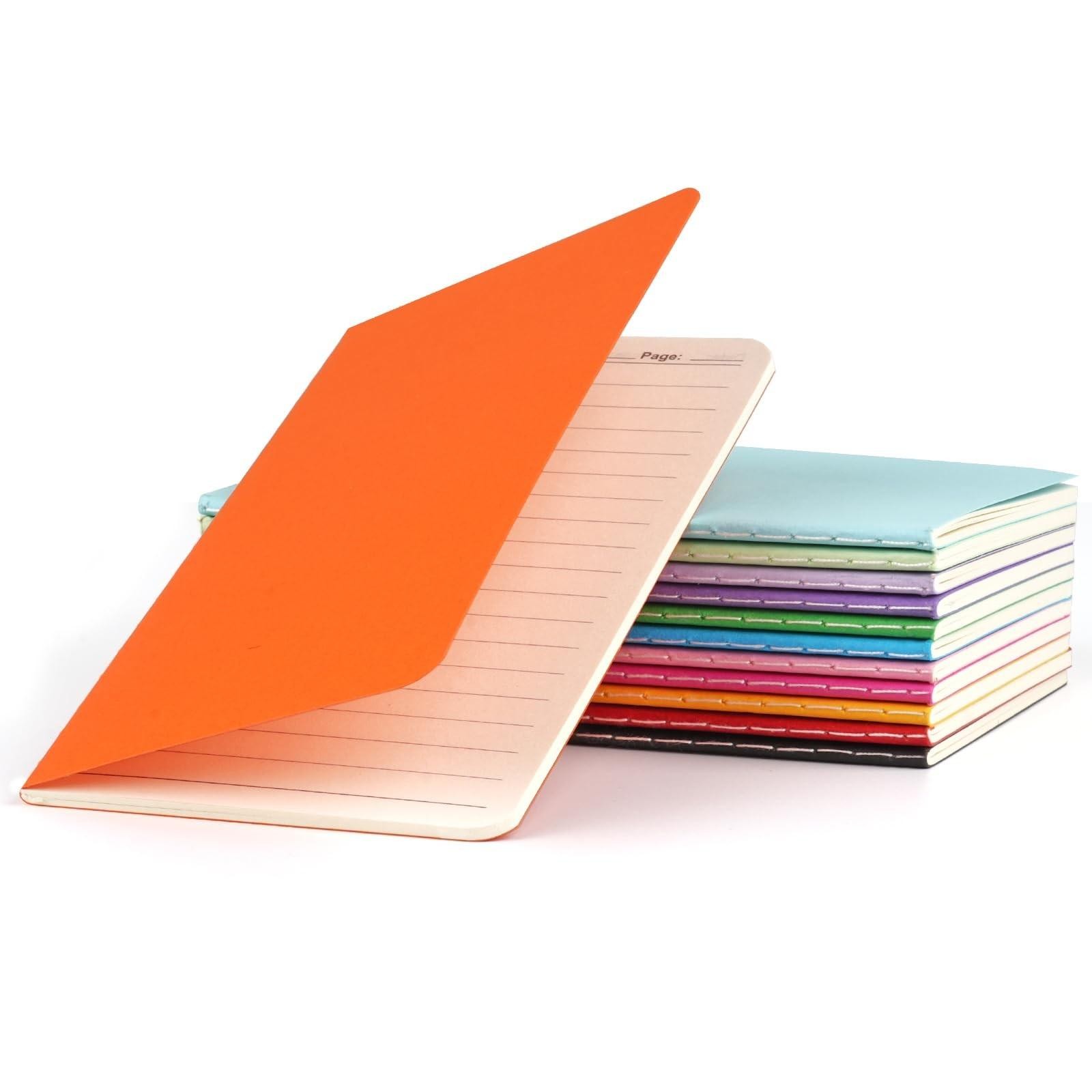 12 Pack Little Notebooks Pocket Size Notebooks 3.5 X 5.5 Softcover Mini