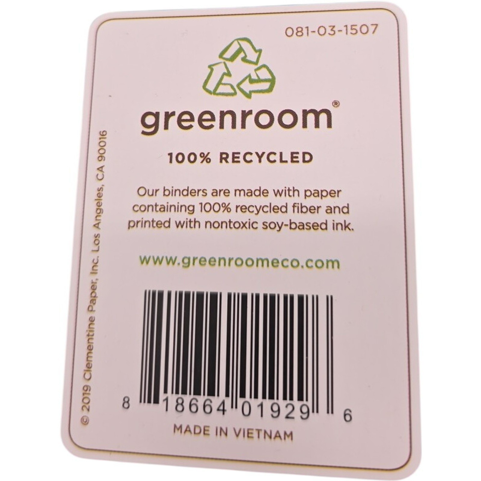 Greenroom Unicorn Card Collection Binder 30 Pages Holds 540 Cards