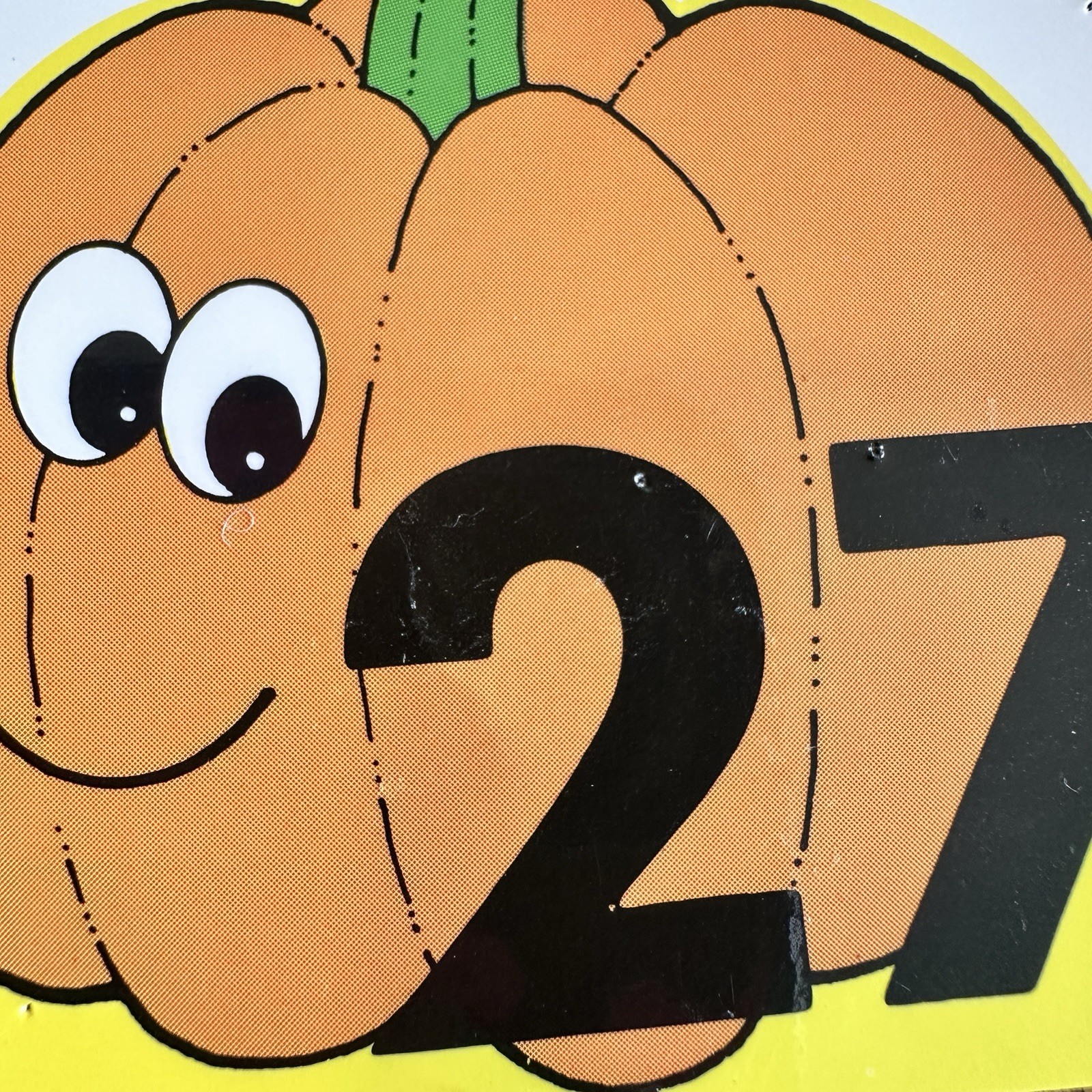 Vtg Carson Dellosa 80s 90s Calendar Pieces Smiling Pumpkins October Halloween