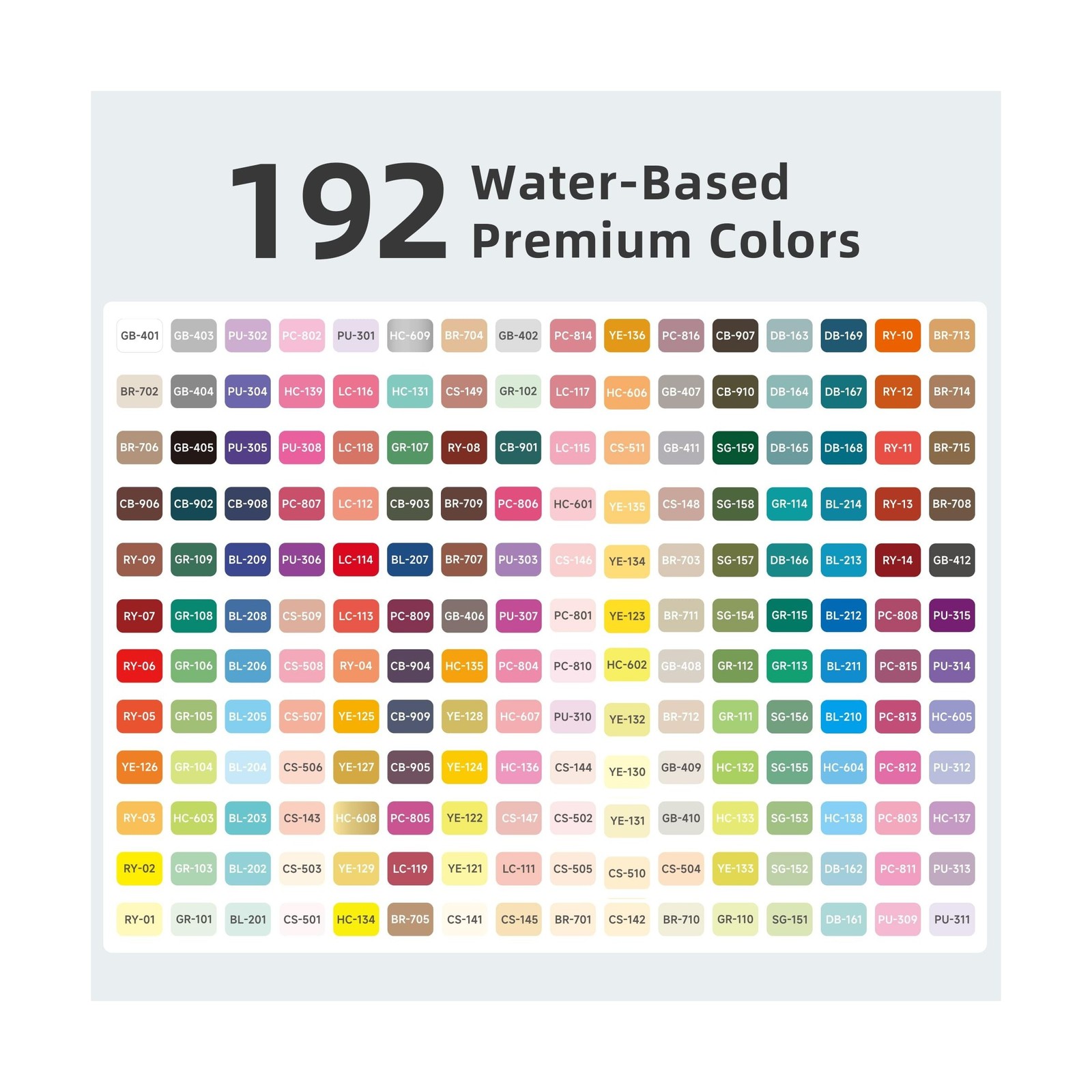192 Colors Acrylic Paint Markers, Soft Brush Tip Marker Pens Set with Marker …