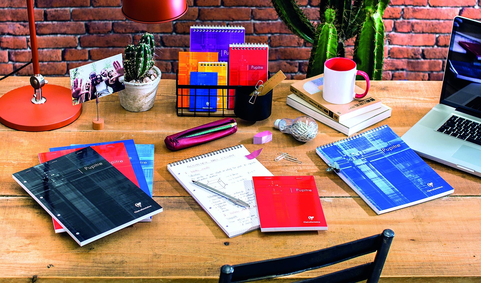 Clairefontaine Wirebound Notepad – Ruled 80 sheets – 5 3/4 x 8 1/4 – Assorted