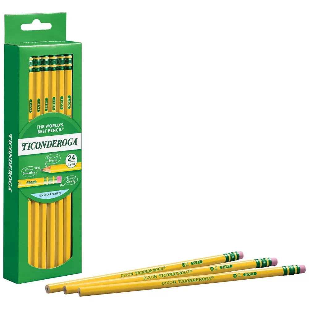 Ticonderoga #2 Wood Pencils – 24 count